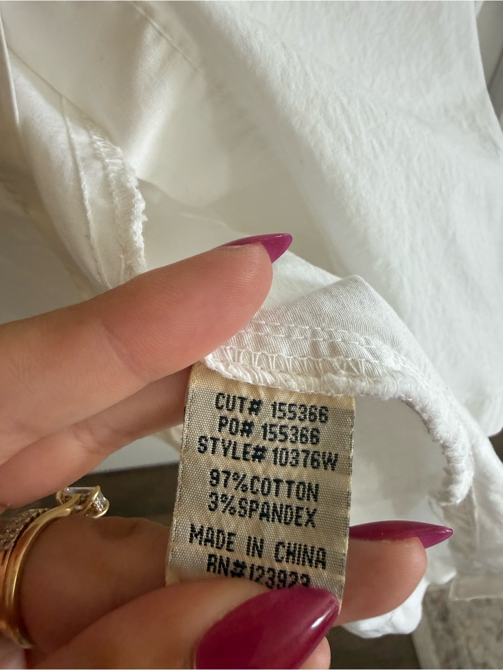 White Long-Sleeve Button Mini Shirt Dress - Picture 4 of 5